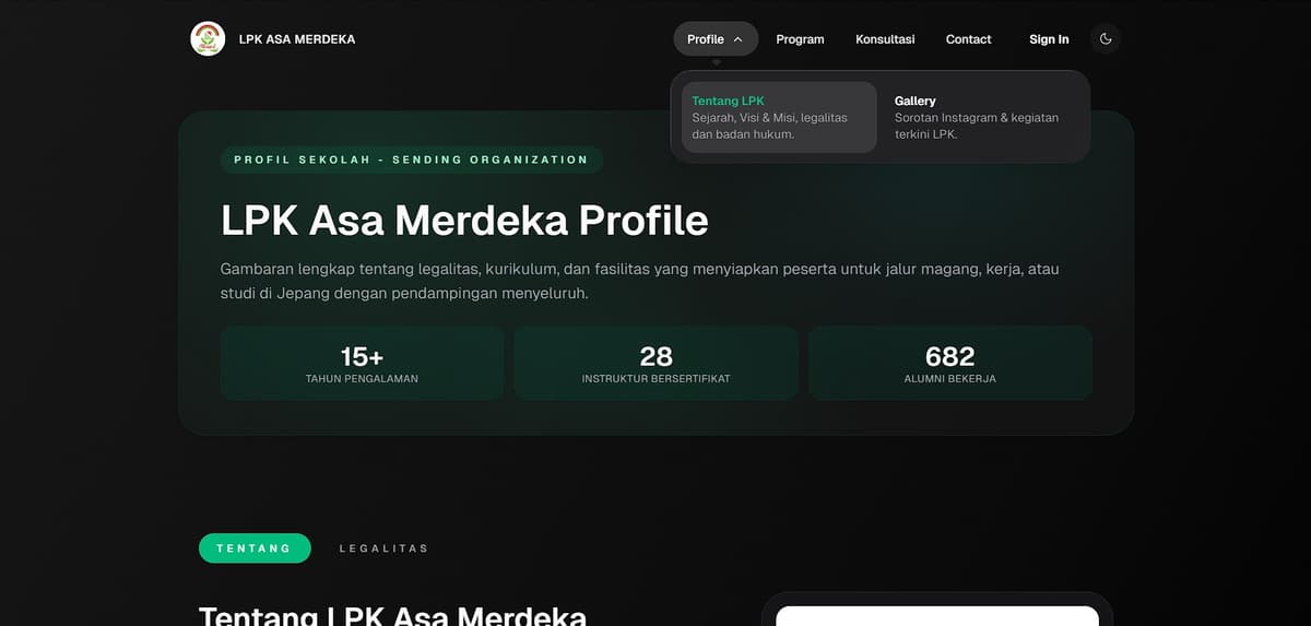 LPK Asa Merdeka program highlight